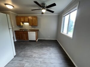 Renovated dining area in unit at Northgate Manor Apartments.