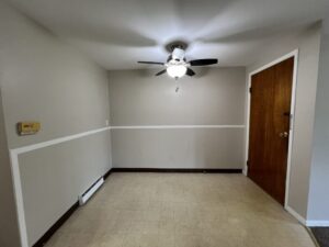 Dining room in 2-bedroom apartment.
