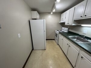 Kitchen with major appliances.