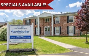 Apartments in Amherst, New York. 1, 2, and 3-bedroom apartments at Fountainview East.