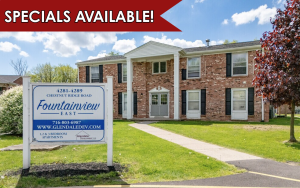 Apartments in Amherst, New York near the University at Buffalo. 1, 2, and 3-bedroom apartments at Fountainview East.