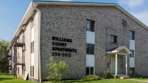 Williams Court Apartments in Niagara Falls.