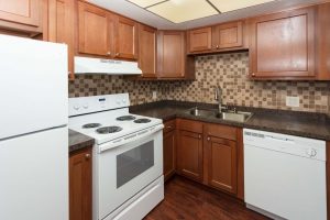 Kitchen in apartment at Fountainview East on Chestnut Ridge Rd.