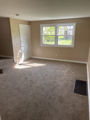 Living room inside of the townhouses for rent at Milpine Garden community.
