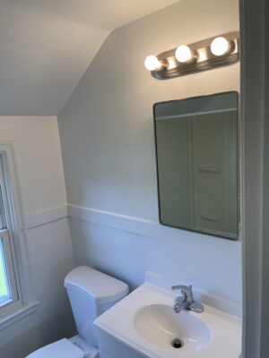 Bathroom inside of townhome.