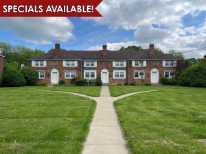Townhomes for rent in Niagara Falls on Krull Parkway at Milpine Garden.