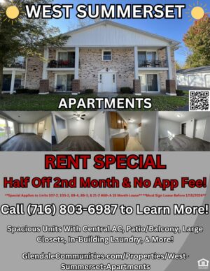 West Summerset Apartments' rent special. Apartments for rent in Amherst.