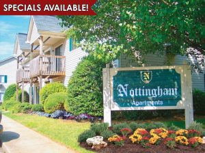 Nottingham Apartments on United Street in Greensboro, NC.